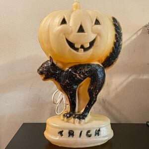 Vintage Halloween Pumpkin Blow Mold
